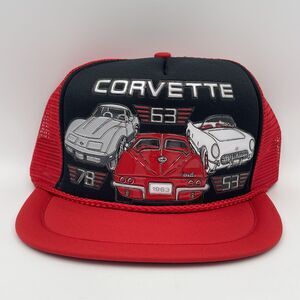 Vintage Corvette Stingray Snapback Trucker Hat Cap 1953 1963 1978 NEW OLD STOCK